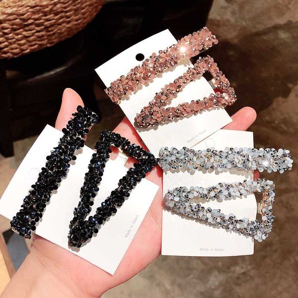 2pcs/set korea shiny crystal rhinestones hairpins geometric rectangle waterdrop imitiation pearl hair clips accessories 2020 new, Golden;silver
2pcs/set korea shiny crystal rhinestones hairpins geometric rectangle waterdrop imitiation pearl hair clips accessories 2020 new, Golden;silver