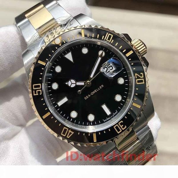 

ceramic bezel 43mm gold red sea-dweller stanless steel automatic luxury designer mens watch man wristwatches watches 2019, Slivery;brown