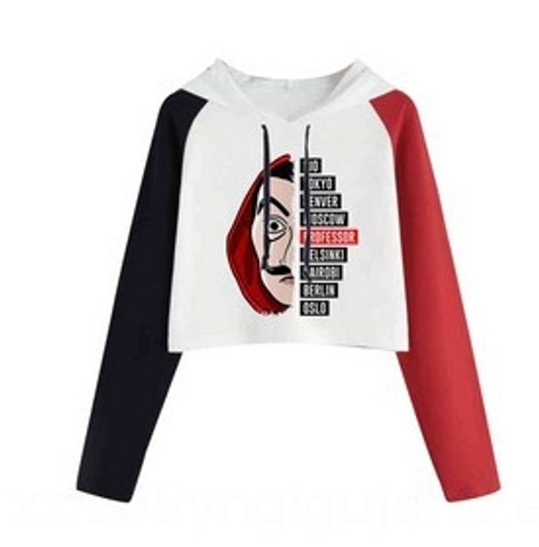 spanish tv series la casa de papel banknote house money heist color matching short sweater sweater sweater, Black
spanish tv series la casa de papel banknote house money heist color matching short sweater sweater sweater, Black