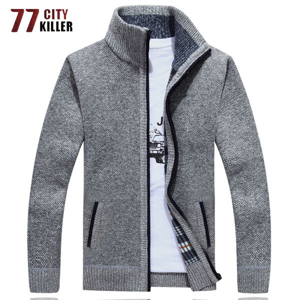sweater men 2020 new autumn winter sweatercoats male thick men sweater jackets casual zipper knitwear cardigan jacket size -3xl, White;black 
sweater men 2020 new autumn winter sweatercoats male thick men sweater jackets casual zipper knitwear cardigan jacket size -3xl, White;black