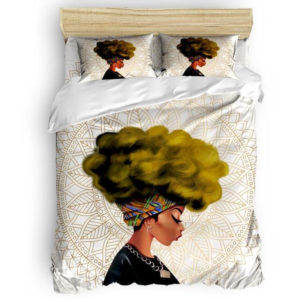 african woman female mandala yellow hair duvet cover set warm comfortable 2/3/4pcs bedding set bed sheet pillowcases cover
african woman female mandala yellow hair duvet cover set warm comfortable 2/3/4pcs bedding set bed sheet pillowcases cover