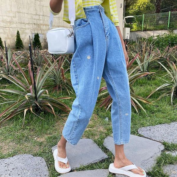 women's jeans women mom harem casual denim pants boyfriends femme trousers vintage retro, Blue
women's jeans women mom harem casual denim pants boyfriends femme trousers vintage retro, Blue