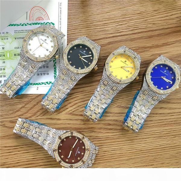 colors mens fashion watch royal oak luxury designer diamond iced out watches stainless steel bling quartz ap movement party wristwatch ap5, Black;brown
colors mens fashion watch royal oak luxury designer diamond iced out watches stainless steel bling quartz ap movement party wristwatch ap5, Black;brown