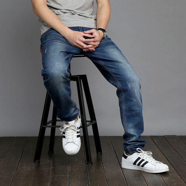 mhwdr four seasons thin business handsome men's high elastic small jeans and jeans straight tube student youth simple all-match denim t, Blue
mhwdr four seasons thin business handsome men's high elastic small jeans and jeans straight tube student youth simple all-match denim t, Blue