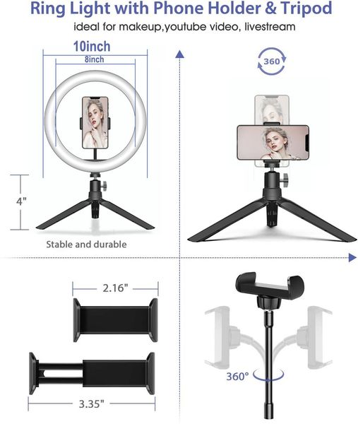 quality10 inch 26cm dimmable ring lamp led deskring light led ring light with mini tripod for makeup video live studio p
quality10 inch 26cm dimmable ring lamp led deskring light led ring light with mini tripod for makeup video live studio p