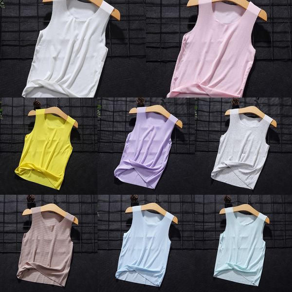 children's seamless summer modal boys' and girls' waistcoat solid vest color casual cut girls' vest, Blue
children's seamless summer modal boys' and girls' waistcoat solid vest color casual cut girls' vest, Blue