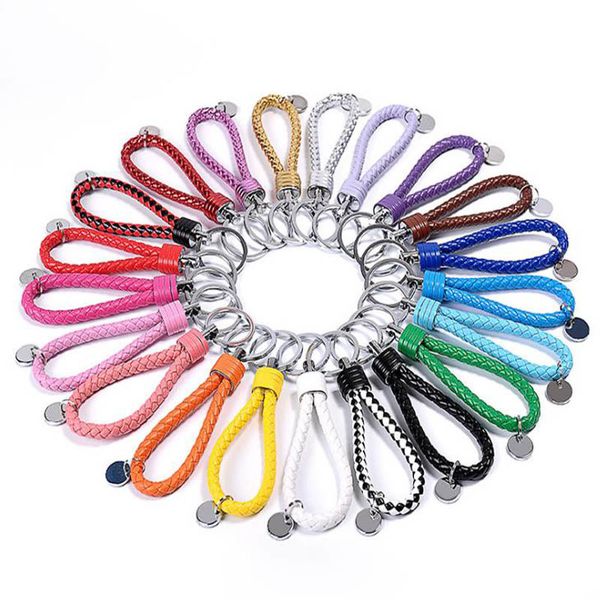 handmade pu leather rope woven keychain metal key ring key chains men women key chain keyring gifts jewelry, Silver
handmade pu leather rope woven keychain metal key ring key chains men women key chain keyring gifts jewelry, Silver