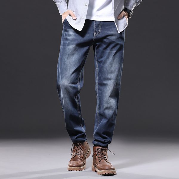 oversized men's summer thin japanese harlem pants men's all-around fat and loose elastic jeans, Blue
oversized men's summer thin japanese harlem pants men's all-around fat and loose elastic jeans, Blue