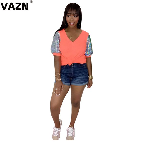 vazn summer new 2020 elegant solid t-shirt short sleeve loose v-neck t-shirt high street hip shirt, White
vazn summer new 2020 elegant solid t-shirt short sleeve loose v-neck t-shirt high street hip shirt, White