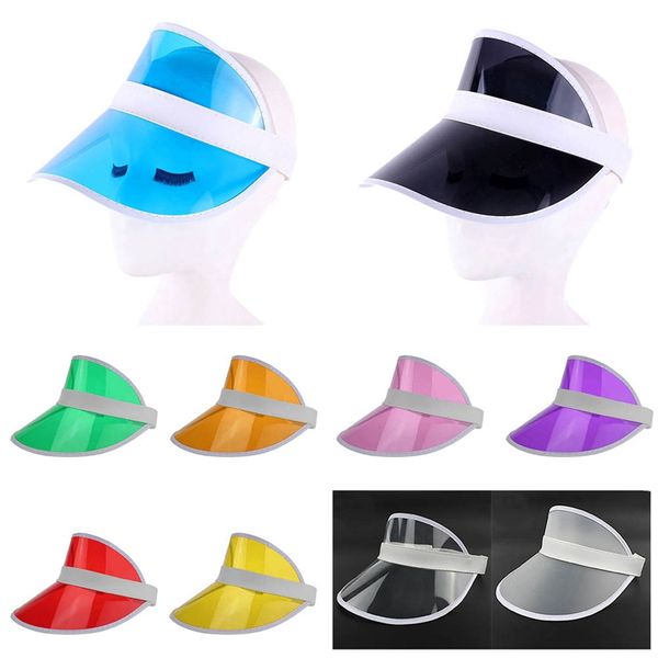 anti-uv summer women men sun hat color transparent empty plastic pvc sunscreen hat visor caps bicycle sunshade sports, Blue;gray
anti-uv summer women men sun hat color transparent empty plastic pvc sunscreen hat visor caps bicycle sunshade sports, Blue;gray