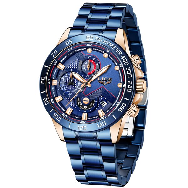 relogio masculino lige fashion business blue mens watches clock male all steel waterproof quartz watch, Slivery;brown
relogio masculino lige fashion business blue mens watches clock male all steel waterproof quartz watch, Slivery;brown