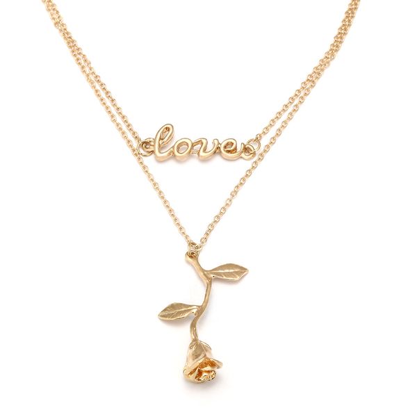 rose pendant necklace exquisite charm rose leaves floral clavicle accessories valentine's day mother friend romantic gift, Silver
rose pendant necklace exquisite charm rose leaves floral clavicle accessories valentine's day mother friend romantic gift, Silver