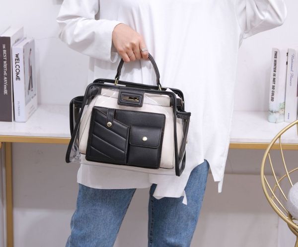 2020 женщины пвх топ-ручка сумки на ремне сумки конструктора известный женский повседневный покупки tote hobos crossbody посланника сумки
2020 женщины пвх топ-ручка сумки на ремне сумки конструктора известный женский повседневный покупки tote hobos crossbody посланника сумки