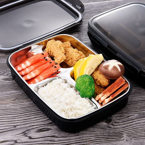 304 stainless steel lunch box, fast food compartment lunch box, insulated lunch box, anti-scalding sealed fast food plate
304 stainless steel lunch box, fast food compartment lunch box, insulated lunch box, anti-scalding sealed fast food plate