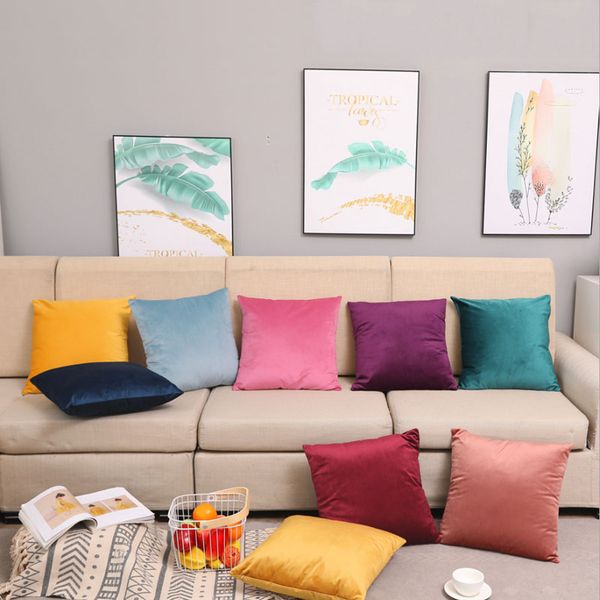 modern fashion velvet pillow case solid color pillow cover sofa car cushion xmas christmas square pillowcases home textiles
modern fashion velvet pillow case solid color pillow cover sofa car cushion xmas christmas square pillowcases home textiles