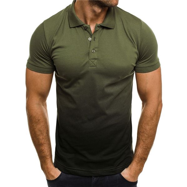gradient mens sports polos summer casual short sleeve polo for men lapel neck sports 3xl, White;black
gradient mens sports polos summer casual short sleeve polo for men lapel neck sports 3xl, White;black