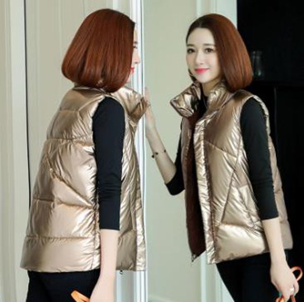 wholesale new style bright face women autumn and winter fashion slim standing collar waistcoat down cotton vest jacket, Black;white
wholesale new style bright face women autumn and winter fashion slim standing collar waistcoat down cotton vest jacket, Black;white