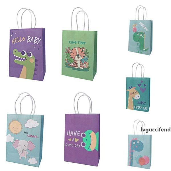 500 xassorted birthday kraft cartoon animal goody gift bag dinosaur portable handle eco-friendy sweets pouches
500 xassorted birthday kraft cartoon animal goody gift bag dinosaur portable handle eco-friendy sweets pouches