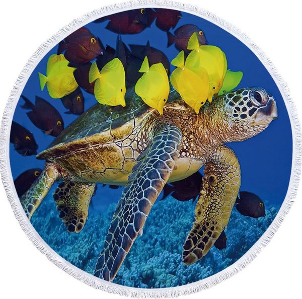 the latest 150cm size, more than 10,000 styles, ocean turtle round printing beach towel shawl towel 3d ing
the latest 150cm size, more than 10,000 styles, ocean turtle round printing beach towel shawl towel 3d ing
