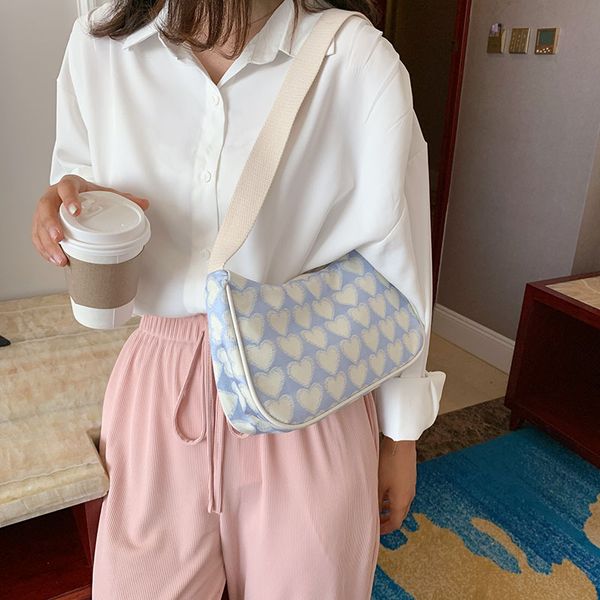 fresh blue khaki heart sweet bags summer women's bag 2020 korean style shoulder armpit bag fashion ins canvas
fresh blue khaki heart sweet bags summer women's bag 2020 korean style shoulder armpit bag fashion ins canvas
