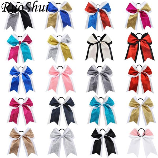 7" 1pcs girls boutique cheerleading bow fashion shiny sequin elastic hair bands charming ribbon bows striped hair accessories, Slivery;white
7" 1pcs girls boutique cheerleading bow fashion shiny sequin elastic hair bands charming ribbon bows striped hair accessories, Slivery;white