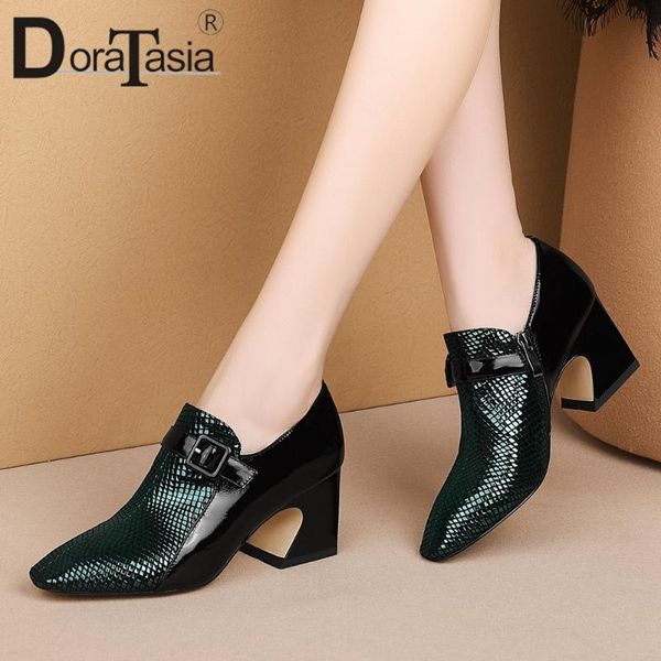 doratasia office ladies fashion fretwork pumps office genuine leather high heels pumps women dress shoes woman, Black
doratasia office ladies fashion fretwork pumps office genuine leather high heels pumps women dress shoes woman, Black