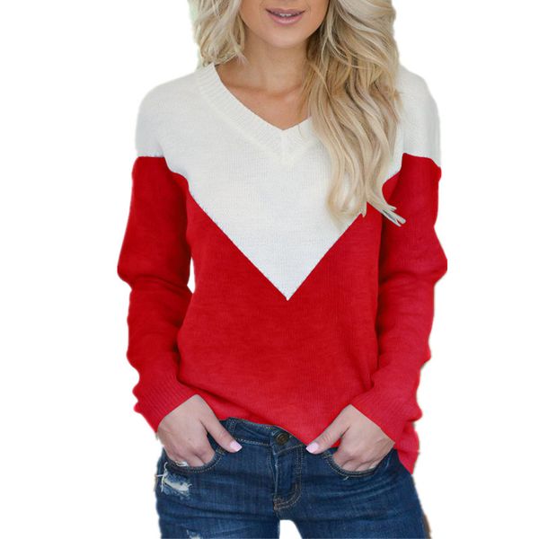 spring autumn fashion patchwork t shirt causal pullovers v-neck long sleeve womens 2019 korean fashion clothing, Black;gray
spring autumn fashion patchwork t shirt causal pullovers v-neck long sleeve womens 2019 korean fashion clothing, Black;gray