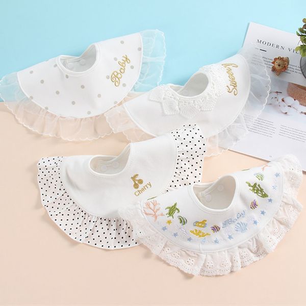 ins baby boy girls bib with lace saliva towel feeding pocket fake collar bib baby cartoon cotton burp cloths accessories, Slivery;white
ins baby boy girls bib with lace saliva towel feeding pocket fake collar bib baby cartoon cotton burp cloths accessories, Slivery;white