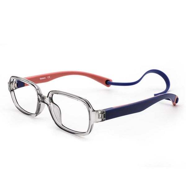 transparent glasses new baby glasses ultra light soft silicone tr90 frame optical 510 small 44-15-120, Black