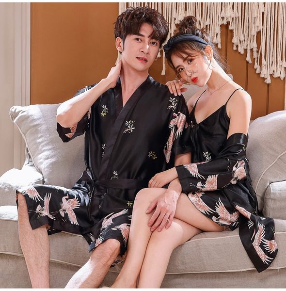 r738i 2019 summer and autumn new pajamas pajamas5075 couple nine-quarter sleeve crane nightgown 2019 summer and autumn new pajamas paja, Black;brown
r738i 2019 summer and autumn new pajamas pajamas5075 couple nine-quarter sleeve crane nightgown 2019 summer and autumn new pajamas paja, Black;brown