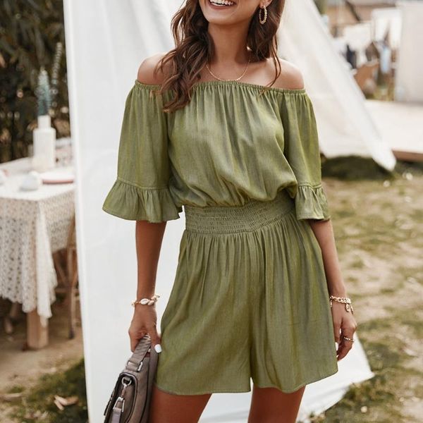 women off shoulder playsuits solid color slim mini rompers beach bohemian jumpsuits fashion black wide leg loose jumpsuit#t2, Black;white
women off shoulder playsuits solid color slim mini rompers beach bohemian jumpsuits fashion black wide leg loose jumpsuit#t2, Black;white