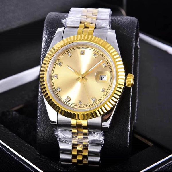 mens fashion stainless steel luxe wristwayches sapphire solid clasp president mens watches male wristwatches with calendar casual watch 03, Slivery;brown
mens fashion stainless steel luxe wristwayches sapphire solid clasp president mens watches male wristwatches with calendar casual watch 03, Slivery;brown