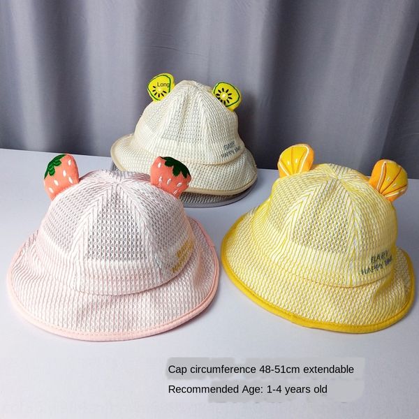 summer thin children's shade cute fisherman sun sun fruit grid sunshade fisherman boys' baby basin hat sunscreen net hat, Yellow
summer thin children's shade cute fisherman sun sun fruit grid sunshade fisherman boys' baby basin hat sunscreen net hat, Yellow