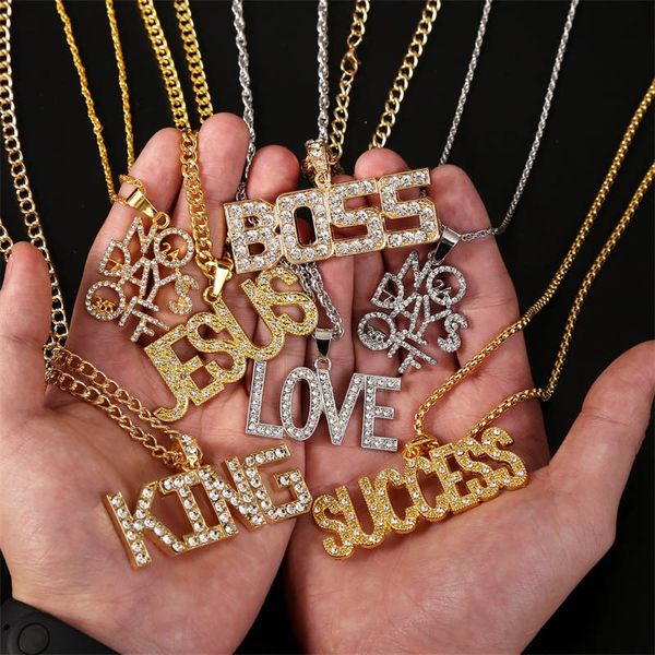 hip hop jewelry statement women men rhinestone king queen letter necklace pendant punk style gold silver color chain necklace
hip hop jewelry statement women men rhinestone king queen letter necklace pendant punk style gold silver color chain necklace