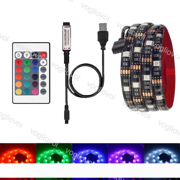 led strip 5v 5050 rgb usb 24key ir remote control for tv background lighting flexible rgb led strip ip65 waterproof set epacket
led strip 5v 5050 rgb usb 24key ir remote control for tv background lighting flexible rgb led strip ip65 waterproof set epacket