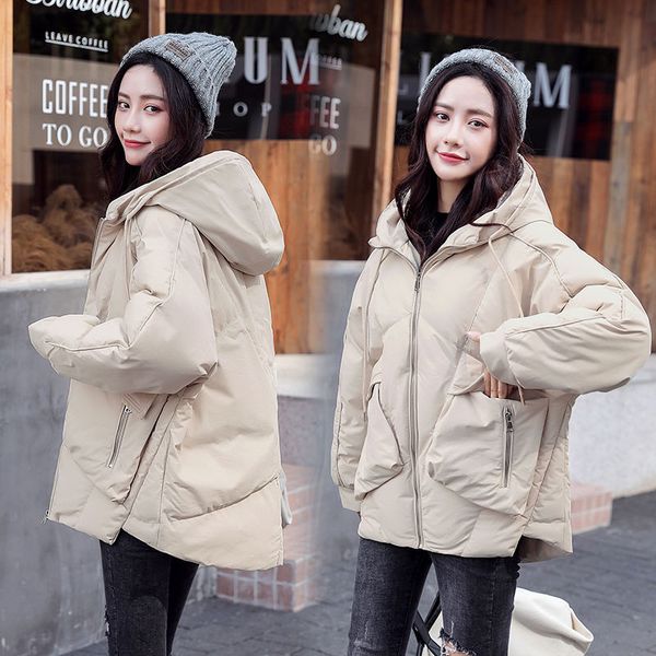 2020 new winter cotton-padded jacket women's short loose hooded bread coat female cotton jacket fashion wild women's clothing, Black
2020 new winter cotton-padded jacket women's short loose hooded bread coat female cotton jacket fashion wild women's clothing, Black