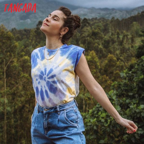 tangada 2020 women tie-dye cotton t shirt short sleeve o neck tees ladies casual tee shirt street wear 3r16, White
tangada 2020 women tie-dye cotton t shirt short sleeve o neck tees ladies casual tee shirt street wear 3r16, White