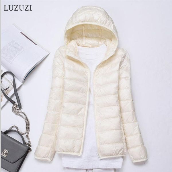 luzuzi autumn winter ultralight thin women's down jacket white duck down hooded jackets warm coat female parka portable outwear, Black
luzuzi autumn winter ultralight thin women's down jacket white duck down hooded jackets warm coat female parka portable outwear, Black