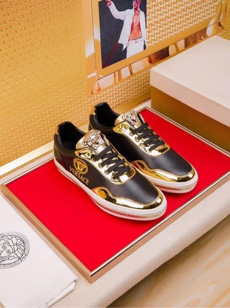2020q high-end medusa embroidered leather low-lace-up casual shoes, fashionable and versatile outdoor sports shoes, size: 38-451, Black
2020q high-end medusa embroidered leather low-lace-up casual shoes, fashionable and versatile outdoor sports shoes, size: 38-451, Black