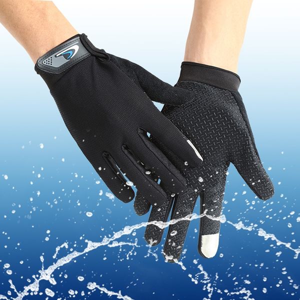 bt5to outdoor sports gloves outdoor sports bicycle breathable mesh cloth anti-slip split finger bicycle sunscreen full finger cycling gloves, Blue;gray
bt5to outdoor sports gloves outdoor sports bicycle breathable mesh cloth anti-slip split finger bicycle sunscreen full finger cycling gloves, Blue;gray