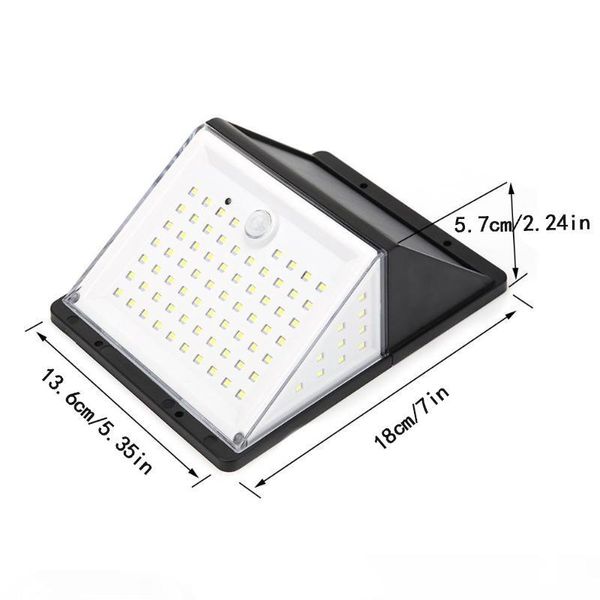 led solar lights outdoor wireless 88led motion sensor lights waterproof garden street light with 270° wide angle
led solar lights outdoor wireless 88led motion sensor lights waterproof garden street light with 270° wide angle