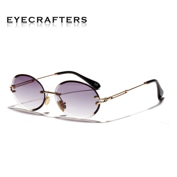 eyecrafters small fashion sunglasses women rimless round sun glasses women shades designer style female uv400 retro male, White;black
eyecrafters small fashion sunglasses women rimless round sun glasses women shades designer style female uv400 retro male, White;black