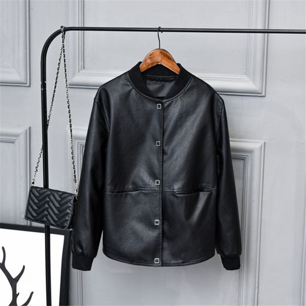women's leather & faux fashion black jacket women long sleeve zippers pu coat for 4xl
women's leather & faux fashion black jacket women long sleeve zippers pu coat for 4xl