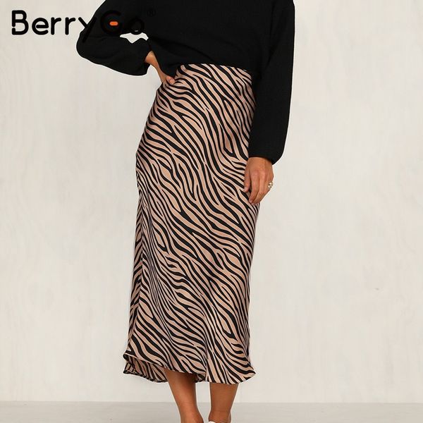 berrygo zebra stripe women midi skirt high waist straight animal print female bottom skirt leisure night club party ladies, Black
berrygo zebra stripe women midi skirt high waist straight animal print female bottom skirt leisure night club party ladies, Black