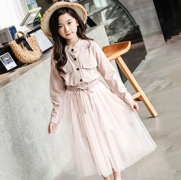 clothing sets kids spring clothes set mesh suit for girls long sleeve teen girl solid 6 8 12 years 2 pcs costume, White
clothing sets kids spring clothes set mesh suit for girls long sleeve teen girl solid 6 8 12 years 2 pcs costume, White