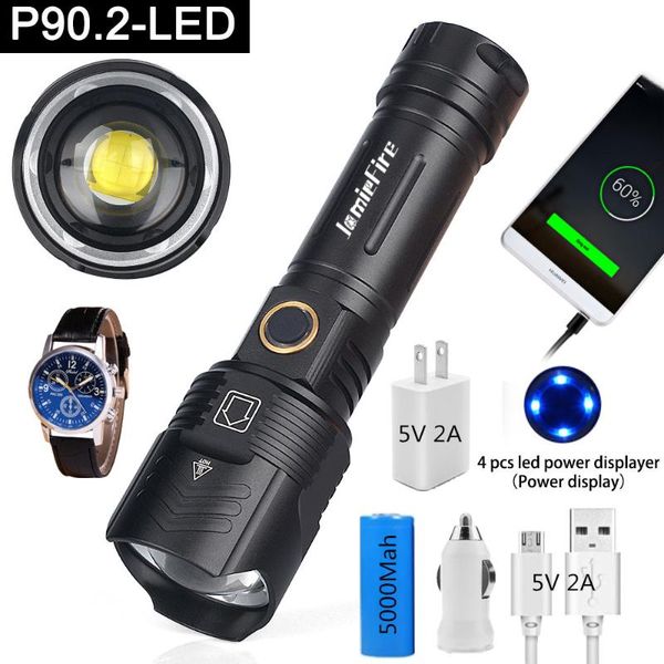 flashlights torches led rechargeable lamp xhp90 powerful waterproof zoomable usb 26650 battery zoom camp torch light
flashlights torches led rechargeable lamp xhp90 powerful waterproof zoomable usb 26650 battery zoom camp torch light