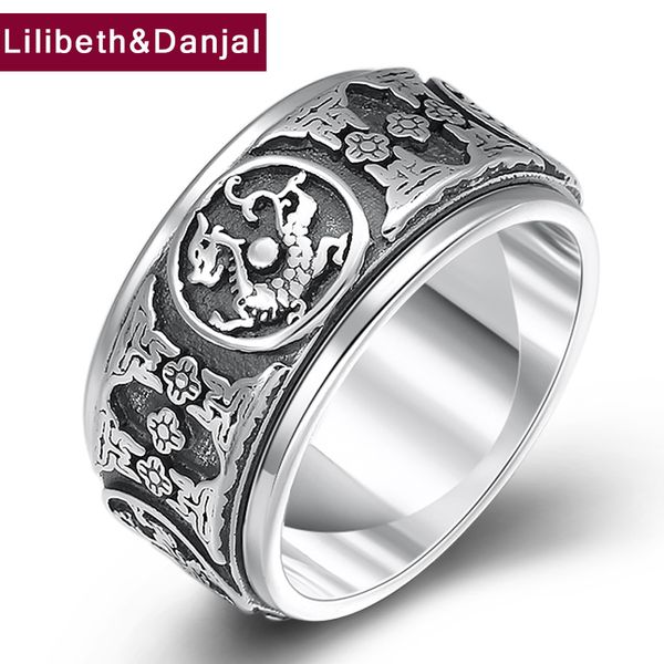 women men ring real s990 sterling silver ethnic god beast dragon rotatable ring jewelry anillos plata 925 para mujer 2020 r013, Golden;silver
women men ring real s990 sterling silver ethnic god beast dragon rotatable ring jewelry anillos plata 925 para mujer 2020 r013, Golden;silver