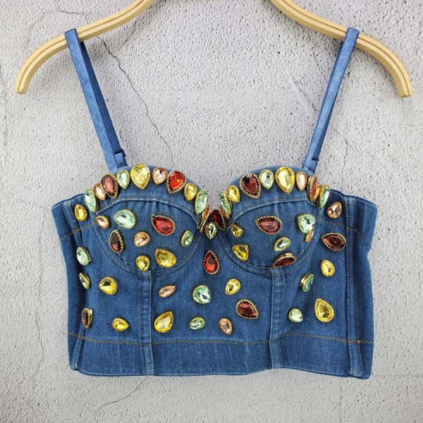 youth has you 2 beaded denim navel sling beaded bra vest colorful glass rhinestone suspender bra top, Camo
youth has you 2 beaded denim navel sling beaded bra vest colorful glass rhinestone suspender bra top, Camo