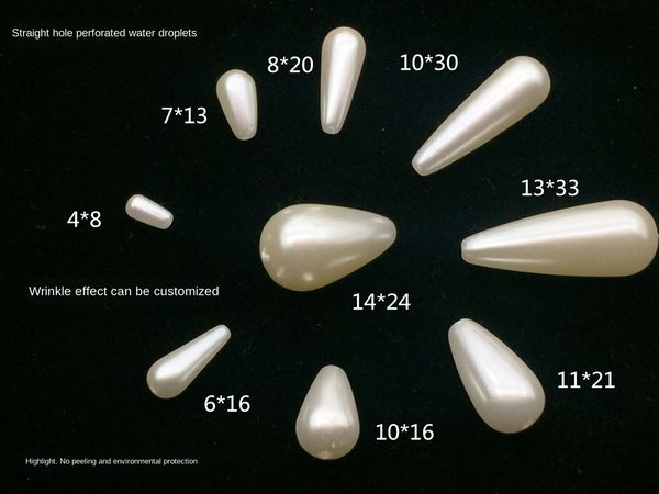 abs straight hole water drop imitation loose bead diy pearl pearl plastic bead accessories diy earring accessories, Silver
abs straight hole water drop imitation loose bead diy pearl pearl plastic bead accessories diy earring accessories, Silver