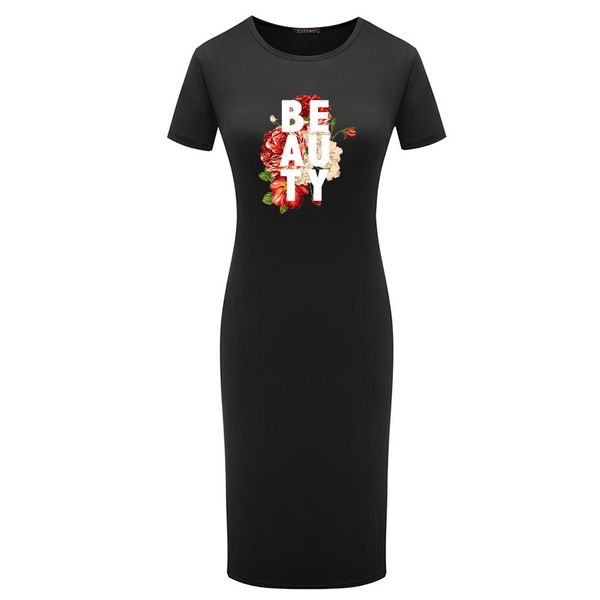 diy desses women summer fashion letter printed with flower dress women bodycon dress 2020 new arrival short sleeve designer dress, Black;gray
diy desses women summer fashion letter printed with flower dress women bodycon dress 2020 new arrival short sleeve designer dress, Black;gray